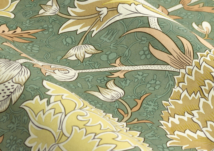 Cray Pencil Pleat, Sage/Sunflower - Ready Made Curtains - Image 4